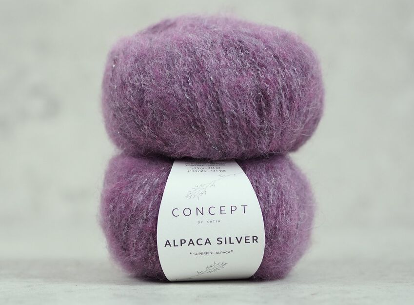 Alpaca Silver kolor 274 niedojrzała śliwka