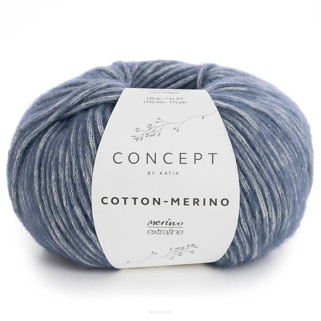 Cotton Merino - kolor 115 niebieski