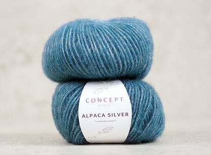 Alpaca Silver kolor 277 niebiesko-zielony