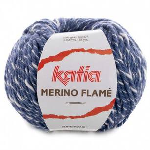 Katia Merino Flame - kolor 120 niebieski ciemniejszy