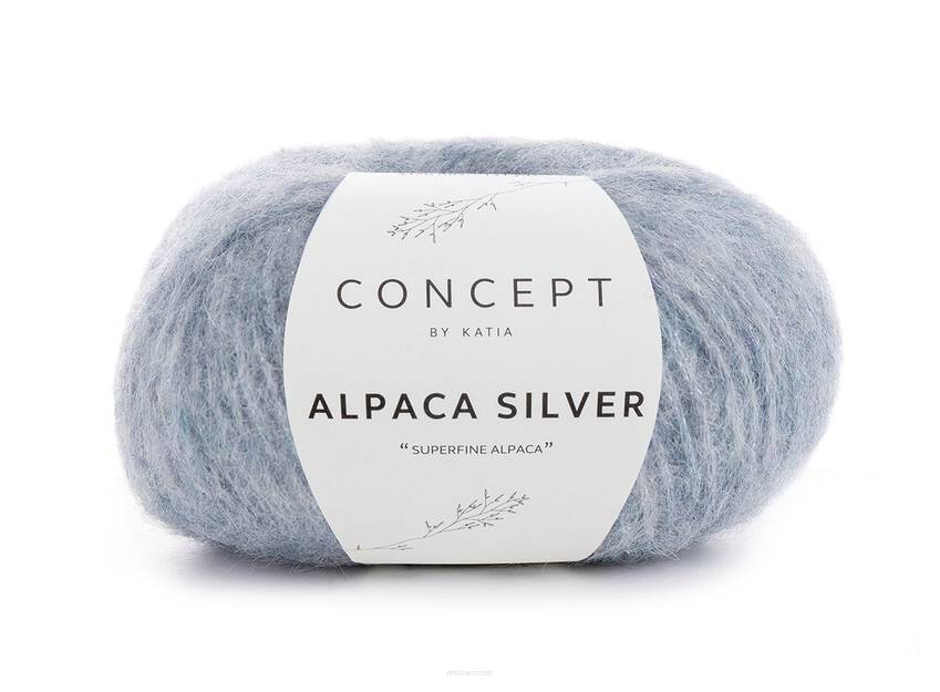 Alpaca Silver kolor 253- stalowo niebieski