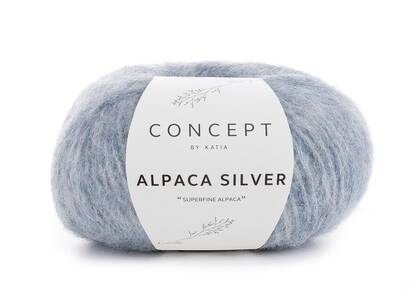 Alpaca Silver kolor 253- stalowo niebieski