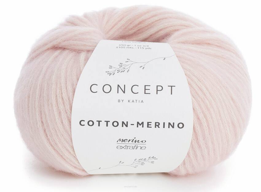 Cotton Merino - kolor 103 pudrowo-różowy